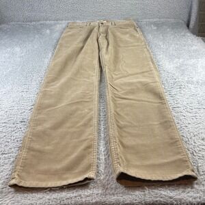Levis 559 Relaxed Straight Corduroy Pants Mens 34x34 Tan Beige 5 Pocket Cords